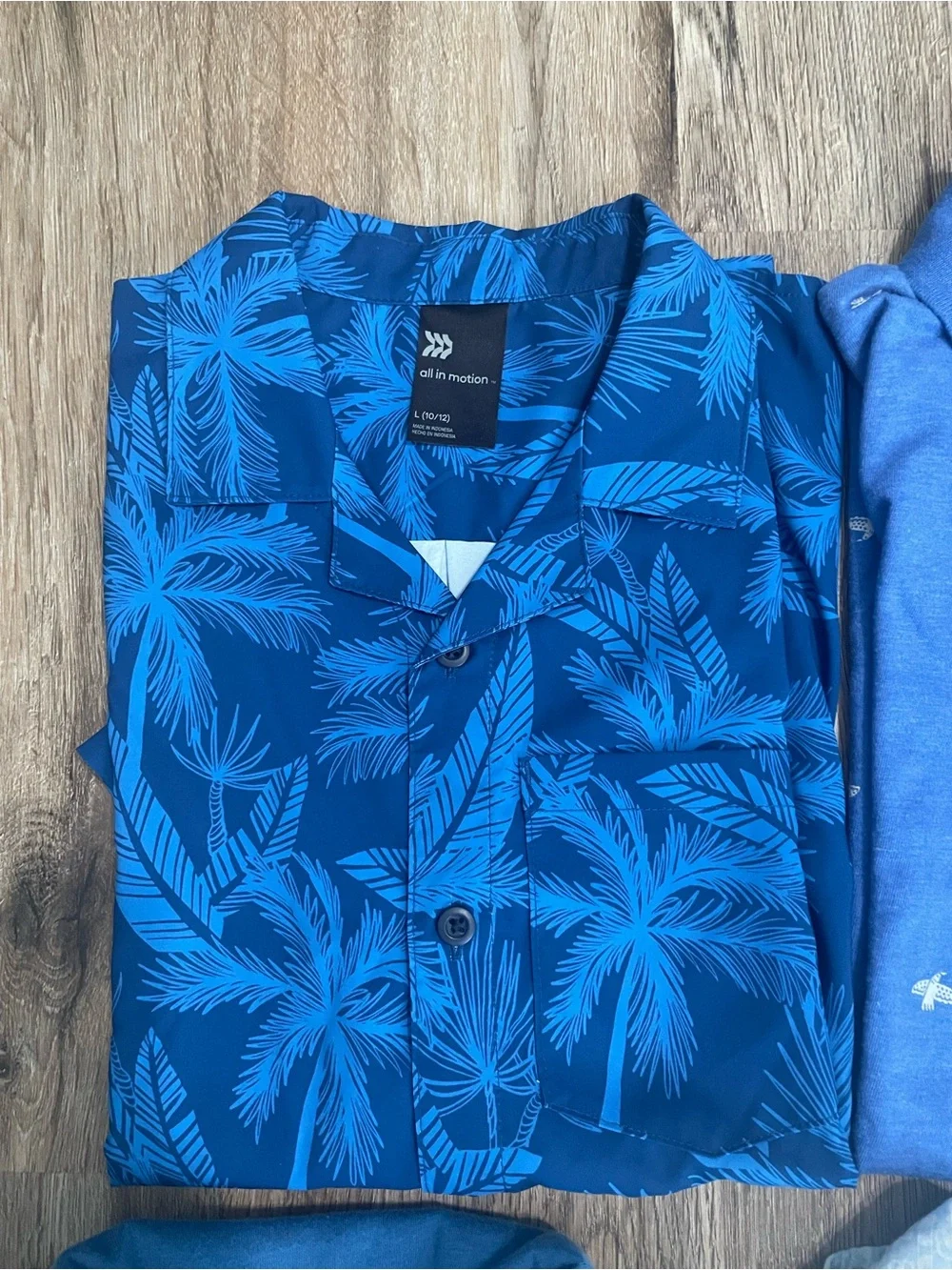Old Navy Boys Mixed Blue & Green Polo and Button Down Shirts Bundle